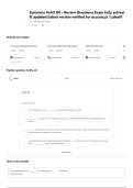 Summary IAAO 101 - Review Questions Exam fully solved & updated &lpar;latest version verified for accuracy&rpar; &vert; Latest&excl;&excl;