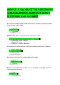 WGU C715 &vert;OA&vert;OBJECTIVE ASSESSMENT &vert;ORGANIZATIONAL BEHAVIOR EXAM&vert; QUESTIONS AND ANSWERS