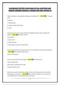 QUICKBOOKS CERTIFIED USER EXAM&vert;ACTUAL QUESTIONS AND VERIFIED ANSWERS&vert;GRADED A&plus;&vert;BRAND NEW 2026 UPDATE&excl;&excl;&excl;&excl;&excl;
