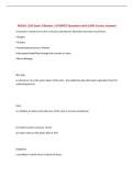 NURSA 1105 Exam 5 Review &vert; UPDATED Questions with 100&percnt; Correct Answers