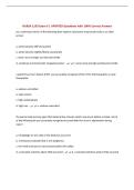 NURSA 1105 Exam 6 &vert; UPDATED Questions with 100&percnt; Correct Answers