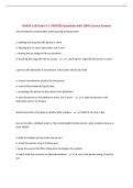 NURSA 1105 Exam 4 &vert; UPDATED Questions with 100&percnt; Correct Answers