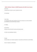 NURSA 1105 Exam 1 Review &vert; UPDATED Questions with 100&percnt; Correct Answers