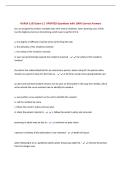 BUNDLE FOR NURSA 1105 EXAMS &vert; ALL Questions UPDATED with 100&percnt; Correct Answers &vert; Complete and Accurate