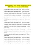 Ammunition 0811 USMC Rounds Test with all Correct & 100&percnt; Verified Answers &vert;Already Graded A&plus;