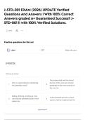 J-STD-001 EXAM &lpar;2026&rpar; UPDATE Verified Questions And Answers &vert; With 100&percnt; Correct Answers graded A&plus; Guaranteed Success&excl;&excl;  J-STD-001 &vert;&vert; with 100&percnt; Verified Solutions&period;