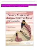 Test Bank for Maternal Child Nursing Care&comma; 3rd Canadian Edition by Keenan&comma; Lindsay&comma; Perry&comma; Hockenberry&comma; Lowdermilk & Wilson &vert; Chapters 1-25 &vert; NCLEX&reg;-Style Questions with Rationales &vert; Canadian Maternity&comma; Newborn & Pediatric Nursing Exam Prep PDF