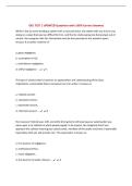 BUNDLE FOR OEC EXAMS &vert; ALL Questions UPDATED with 100&percnt; Correct Answers &vert; Complete and Accurate