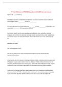 PA's for SWA Exam &vert; UPDATED Questions with 100&percnt; Correct Answers