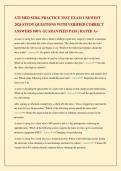 ATI MED SURG PRACTICE TEST EXAM 1 NEWEST 2026 STUDY QUESTIONS WITH VERIFIED CORRECT ANSWERS 100&percnt; GUARANTEED PASS &vert; RATED A&plus;