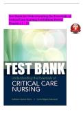 Test Bank for Understanding the Essentials of Critical Care Nursing&comma; 3rd Edition by Kathleen Perrin & Carrie MacLeod &vert; Chapters 1-19 &vert;  Questions & Answers with NCLEX&reg;-Style & NGN Clinical Judgment Rationales &vert; CCRN&comma; PCCN & Critical Care Exam Prep PDF