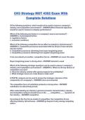CH3 Strategy MGT 4302 Exam With Complete Solutions