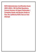 RCFE Administrator Certification Exam  2025&ndash;2026 &vert; 100 Verified Questions&comma;  Correct Answers & Expert Rationales &vert;  Complete Study and Review Guide to  Pass the California RCFE Test on First  Attempt