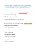 TRU Biol 2131 Exam Newest 2026 Questions and  Correct Detailed Answers Already Graded A&plus; 