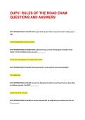 OUPV- RULES OF THE ROAD EXAM QUESTIONS AND ANSWERS