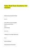 Rules Road Exam Questions And Answers
