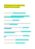 OUPV Rules Of The Road Exam Questions And Answers
