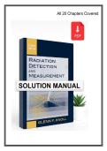 Radiation Detection and Measurement 4th Edition &ndash; Complete Study Guide & Worked Solutions &lpar;Knoll&rpar; &vert; Nuclear Engineering Exam Prep 2026