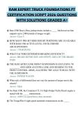 RAM EXPERT TRUCK FOUNDATIONS PT CERTIFICATION SCRIPT 2026 QUESTIONS WITH SOLUTIONS GRADED A&plus;