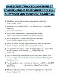 RAM EXPERT TRUCK FOUNDATIONS PT COMPREHENSIVE STUDY GUIDE 2026 FULL QUESTIONS AND SOLUTIONS GRADED A&plus;