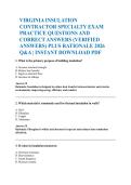 Pass Virginia Insulation Contractor Specialty Exam 2026 FAST &vert; Real Practice Questions & Verified Answers &plus; Rationales &vert; Instant PDF