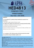 HED4813 Assignment 2 &lpar;ANSWERS&rpar; 2026 - DISTINCTION GUARANTEED