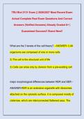 TRU Biol 2131 Exam &vert;&vert; 2026&sol;2027 Most Recent Exam  Actual Complete Real Exam Questions And Correct  Answers &lpar;Verified Answers&rpar; Already Graded A&plus; &vert;  Guaranteed Success&excl;&excl; Brand New&excl;&excl; 