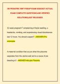 OB PEDIATRIC EMT FISDAP EXAM 2026&sol;2027 ACTUAL  EXAM COMPLETE QUESTIONS AND VERIFIED  SOLUTIONS&vert;JUST RELEASED 