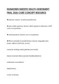 RASMUSSEN NUR2092 HEALTH ASSESSMENT FINAL 2026 CORE CONCEPT RESOURCE