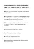 RASMUSSEN NUR2092 HEALTH ASSESSMENT FINAL 2026 EXAMPREP MASTER REVISION SET