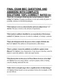FINAL EXAM IBEC QUESTIONS AND ANSWERS WITH COMPLETE SOLUTIONS 100&percnt; CORRECT RATED A&plus;