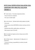RCFE EXAM CERTIFICATION EVALUATION 2026 QUESTIONS WITH PRACTICE SOLUTION GRADED A&plus;