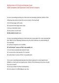 RN ATI Nutrition Proctored Retake Exam 2026 Complete 140 Questions And Correct Answers