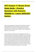 CPC Chapter 17 Review Exam  Study Guide &ndash; Practice  Questions with Answers&period;  GRADED A&plus;&period; Latest 2026&sol;2027  Update&period; 