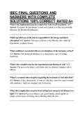 IBEC FINAL QUESTIONS AND NASWERS WITH COMPLETE SOLUTIONS 100&percnt; CORRECT RATED A&plus;