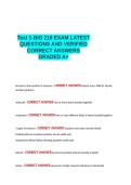 Test 1-BIO 210 EXAM LATEST 2026-2027 QUESTIONS AND VERIFIED CORRECT ANSWERS 100- GUARANTEED PASS GRADED A&plus;&lowbar;&period;