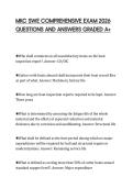 MKC SWE COMPREHENSIVE EXAM 2026 QUESTIONS AND ANSWERS GRADED A&plus;