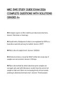 MKC SWE STUDY GUIDE EXAM 2026 COMPLETE QUESTIONS WITH SOLUTIONS GRADED A