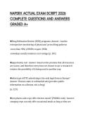 NAPSRX ACTUAL EXAM SCRIPT 2026 COMPLETE QUESTIONS AND ANSWERS GRADED A&plus;