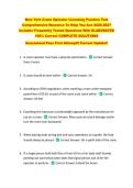 New York Crane Operator Licensing Practice Test  Comprehensive Resource To Help You Ace 2026-2027  Includes Frequently Tested Questions With ELABORATED  100&percnt; Correct COMPLETE SOLUTIONS   Guaranteed Pass First Attempt&excl;&excl; Current Update&excl;&excl; 