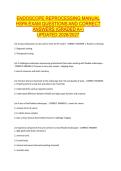 ENDOSCOPE REPROCESSING MANUAL  HSPA EXAM QUESTIONS AND CORRECT  ANSWERS &lpar;GRADED A&plus;&rpar;  UPDATED 2026&sol;2027 