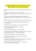 Ammunition Handler&rsquo;s Course 108 with all Correct & 100&percnt; Verified Answers &vert;Already Graded A&plus;