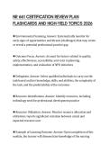 NR 661 CERTIFICATION REVIEW PLAN FLASHCARDS AND HIGH-YIELD TOPICS 202