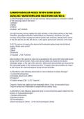 CARDIOVASCULAR NCLEX STUDY GUIDE EXAM 2026&sol;2027 QUESTIONS AND SOLUTIONS RATED A&plus;