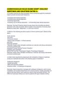 CARDIOVASCULAR NCLEX EXAMS SCRIPT 2026&sol;2027 QUESTIONS AND SOLUTIONS RATED A&plus;