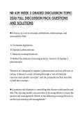 NR 439 WEEK 3 GRADED DISCUSSION TOPIC 2026 FULL DISCUSSION PACK QUESTIONS AND SOLUTIONS