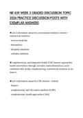 NR 439 WEEK 3 GRADED DISCUSSION TOPIC 2026 PRACTICE DISCUSSION POSTS WITH EXEMPLAR ANSWERS