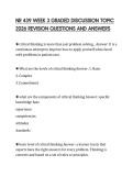 NR 439 WEEK 3 GRADED DISCUSSION TOPIC 2026 REVISION QUESTIONS AND ANSWERS