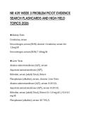 NR 439 WEEK 3 PROBLEM PICOT EVIDENCE SEARCH FLASHCARDS AND HIGH-YIELD TOPICS 2026