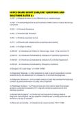 HCPCS EXAMS SCRIPT 2026&sol;2027 QUESTIONS AND SOLUTIONS RATED A&plus;